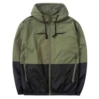 Veste d'extérieur imperméable légère à fermeture éclair, résistante au vent, pour la randonnée, le vélo, le camping, unisexe