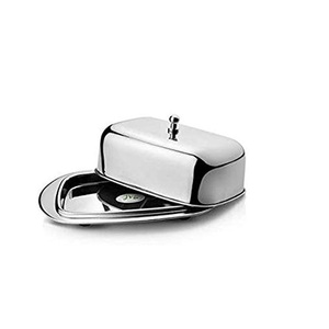 Plat de récipient de beurre de finition polie brillante avec couvercle pour ustensiles de cuisine utilisation de restauration article utilisation de plat de beurre rectangulaire - Product Image 2