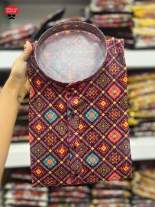 พิมพ์ลายผ้าคอตตอนพร้อมพิมพ์ผ้าโพกหัวอินเดีย - Product Image 3