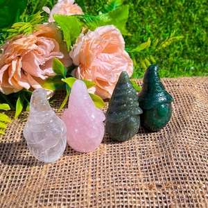 แกะสลักโบราณทำด้วยมือควอตซ์คริสตัลหินอัญมณีธรรมชาติแกะสลักชัดเจนคนแคระมาสค็อตงานฝีมือรักษาขายส่งสำหรับของขวัญ - Product Image 5