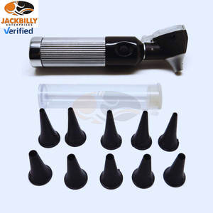 JACKBILLY Venta caliente Nuevo otoscopio de fibra óptica ENT Diseño mejorado con mango 10 espéculos y panel de celda para nariz de oído profesional - Product Image 4