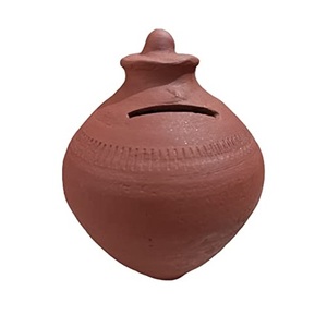 Huchas de Arcilla (Gullak), Huchas de Cerámica de Arcilla al por Mayor, Mitti Ki Gullak, Hucha Grande para Monedas - Product Image 2