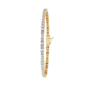 Fabulous 18K <b>Gold</b> Lab Grown Diamond Bracelet & <b>Bangle</b> - Product Image 2