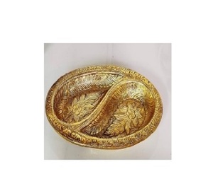 ถาดเสิร์ฟอาหารโลหะสีทองแดง ทำมือ หรูหรา เป็นมิตรกับสิ่งแวดล้อม สำหรับใส่ผลไม้อบแห้ง ใช้ตกแต่งงานปาร์ตี้ ดีไซน์สวยสง่างาม รับสั่งทำ - Product Image 1