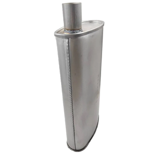 Hiệu suất cao hình bầu dục aluminized thép xả silencers phổ exhaust muffler thẳng 4 "x 9" xả chambered muffler - Product Image 6