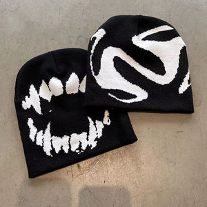 หมวกบีนนี่ถักแบบไล่ระดับสีสำหรับฤดูหนาวหมวกขนสัตว์100% ปรับแต่งได้ - Product Image 2