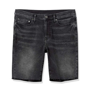 Nuevo diseño, ropa de calle alta holgada recta, pantalones cortos vaqueros para hombre, pantalones cortos de mezclilla para hombre, pantalones cortos de mezclilla personalizados informales para hombre, pantalones cortos de malla - Product Image 6