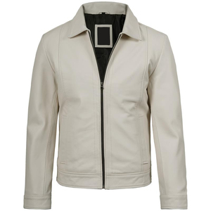 Chaqueta de Cuero de Oveja Genuina de Nuevo Diseño al por Mayor para Hombre, Material Transpirable, Mangas Completas, Resistente al Viento, Ropa de Calle para Invierno - Product Image 3
