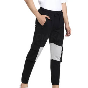 Pantalon de survêtement en coton de qualité supérieure pour hommes de High Street Style sportif décontracté confortable taille basse/moyenne Service OEM léger - Product Image 3