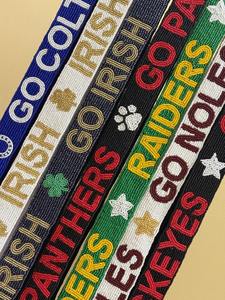 Boomer Sooner Vintage Beaded Bag <b>Hanger</b> Strap Handmade Embroidery Crossbody Shoulder Adjustable Custom Size Gameday Purse <b>Belt</b> - Product Image 5