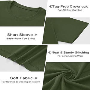 Summer Men's Short Sleeve T Shirts Solid Color T Shirt Breathable <b>Loose</b> Basic Shirts for Men uploaded by <b>Dress</b> Sports - Product Image 5