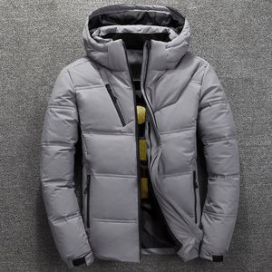 Blouson aviateur extérieur chaud en toile hiver hommes à capuche coupe-vent épais High Street - Product Image 3