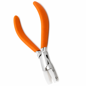 Pince à bec plat en nylon pour la fabrication de bijoux, outil anti-rayures, pince à bec souple pour l'enroulement de fil, poignée orange - Product Image 3