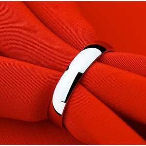 Jeulia Simple Polished Women's Band Fine <b>Ring</b> - Product Image 4