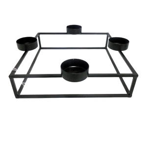 Precio al por mayor Hierro Color negro Acabado T Lite Titular Uso para Navidad Iluminación Decoración de mesa Hecho a mano - Product Image 3