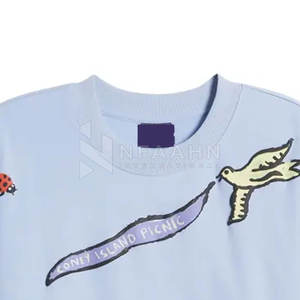 เสื้อสเวตเตอร์ผ้าฝ้ายผสมสีล้วนสำหรับผู้ชายเสื้อแนวสตรีทผ้าแห้งเร็วระบายอากาศได้ดี - Product Image 2