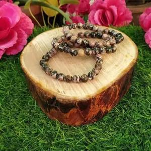 Most Selling Rhodonite Gemstone Bracelet for Stress Relief Spiritual Healing and Positive Energy Available At Best Market Price - Product Image 4
