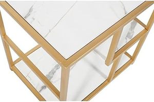 Table d'appoint en marbre blanc et métal doré pour restaurant à domicile, hôtel à prix abordable en provenance d'Inde - Product Image 3