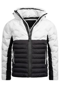 Custom Logo Winter Men's Shiny <b>Waterproof</b> Hooded Puffer <b>Jacket</b> with <b>Padded</b> Cotton Filled Canvas Fabric Puffer <b>jacket</b> for men - Product Image 6