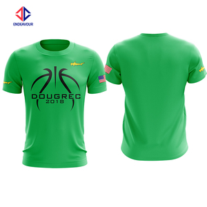 Camiseta deportiva de sublimación de ajuste activo hecha de poliéster ligero para entrenamiento, equipos de fitness y OEM BrandingGO - Product Image 1
