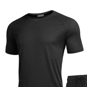 ชุดเซ็ตเสื้อยืดแขนสั้นลำลองสำหรับผู้ชาย ลายพิมพ์แบบรีดร้อน ผ้าฝ้าย 100% ระบายอากาศได้ดี แห้งเร็ว ไซส์ใหญ่พิเศษ เหมาะสำหรับฤดูร้อน - Product Image 4