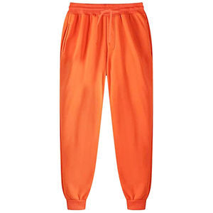 Jogger Sets <b>Mens</b> Blank 50%cotton 50%Polyester Sportswear Tracksuits Sets <b>Men's</b> Solid <b>Orange</b> Pullover <b>Hoodie</b> & Pants 2XL Joggers - Product Image 4