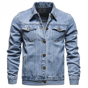 Chaquetas de mezclilla para hombre Tallas grandes Disponible Ropa de invierno al aire libre con material de tela de aspecto rasgado - Product Image 2