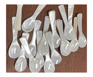 Cuillère en nacre de couleur naturelle, cuillère à caviar fabriquée à partir de nacre naturelle, sans danger pour les utilisateurs, cadeau significatif - Product Image 1