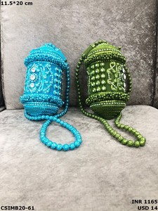 Pochette de soirée en métal avec pierre de cristal de luxe fabriquée à la main pour les femmes sac à main élégant en fer pour les mariages et les fêtes - Product Image 3