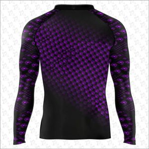 Quick dry custom logo and design men's Jiu Jitsu <b>Rash</b> <b>Guards</b> breathable Long Sleeve <b>MMA</b> <b>Rash</b> <b>Guards</b> For Men's wholesale - Product Image 3