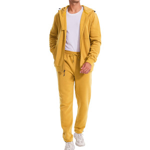 Custom Screen <b>Print</b> Jogger Logo Loose Zip up <b>Hoodie</b> Baggy Jogging Suits Sweatpants and <b>Hoodie</b> Set Tracksuits for Men - Product Image 5