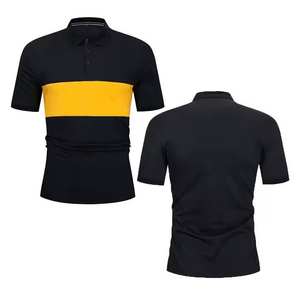 Venta al por mayor de alta calidad logotipo personalizado transpirable diseño liso en tallas grandes polos para hombre patrón liso sólido - Product Image 4