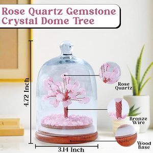 ต้นไม้โรสควอตซ์ทำมือขายส่ง บอนไซพลอยคุณภาพพรีเมียม พกพาสะดวก ตกแต่งบ้าน เสริมพลังงาน - Product Image 2