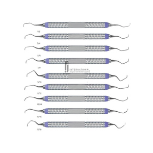 10pcs Premium Gracey Curettes Perio Scaler Sets Manual Stainless Steel Reusable Professional <b>Oral</b> <b>Care</b> Dental Surgical - Product Image 1
