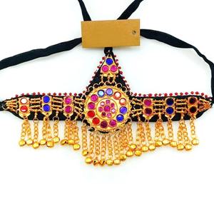 Collar de Moda Vintage con Diamantes de Latón Hecho a Mano, Estilo Étnico Tribal Afgano, para Mujer, Ropa Tradicional, Uso en Fiestas - Product Image 4