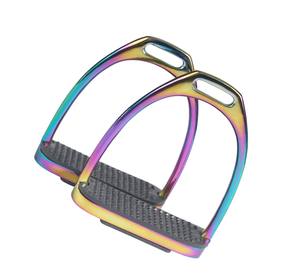 New Arrival Lightweight Aluminum Horse Stirrups <b>Equestrian</b> Safety Design Wide Tread Wholesale Tack <b>Accessories</b> - Product Image 3