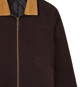 เสื้อแจ็คเก็ตทำงานขายส่ง ผ้าฝ้าย กันน้ำ สำหรับผู้ชาย ฤดูหนาว บุผ้าควิลท์ ผ้าแคนวาส ปกพับได้ เสื้อแจ็คเก็ตทำงาน ผ้าเดนิม - Product Image 3