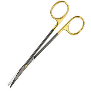 Tijeras de punta afilada para cirugía dental Tijeras curvas rectas de acero inoxidable - Product Image 1