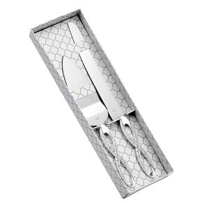 Vente chaude couleur or métal gâteau serveur Simple plaine manche en bois couteau à gâteau haute qualité couverts décoratifs pour gâteau servant - Product Image 5