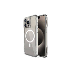 Coque en silicone transparente compatible MagSafe pour iPhone 15 Pro Max, ultra-fine, protection magnétique, transparente, Ins 8 - Product Image 1