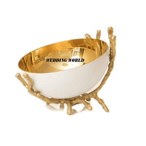 Bol à chocolat fini or mat mariage décoratif fait à la main doux bol classique élégant fantaisie nouveau bol à chocolat - Product Image 6