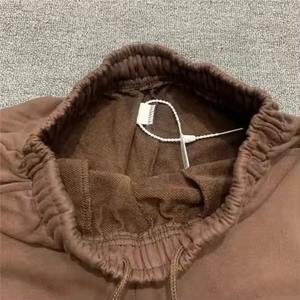 กางเกงขาบานสำหรับผู้ชายสีเทา2025เฮเทอร์สไตล์พังก์ผ้ายืดเอวยางยืดแบบเย็บปะติดปะต่อกันดีไซน์แบบเรียงซ้อนกันด้านหน้าแบน - Product Image 6