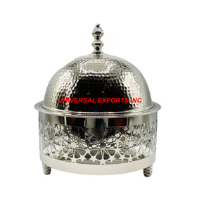 Pot en acier inoxydable poli et brillant Casserole artisanale de qualité supérieure Nouveauté Pot en métal design - Product Image 1