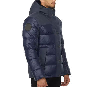 Veste matelassée en toile à capuche pour homme, style streetwear, vente en gros personnalisée, polyester, chaude, design à bulles, pour l'extérieur - Product Image 5