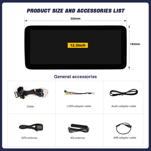 Radio Multimediale Android 14 da 12,3 Pollici con Snapdragon 665 Octa-core per Auto, Sistema Audio Lettore per Mercedes-Benz Classe <span class=keywords><strong>C</strong></span> <span class=keywords><strong>W205</strong></span> <span class=keywords><strong>AMG</strong></span> C300 2015-2018 con CarPlay - Product Image 4