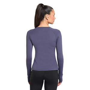 Gimnasio Yoga Top corto de manga larga sin costuras para correr Fitness Set compresión Fitness Wear camiseta ropa deportiva para mujeres camiseta para correr - Product Image 3