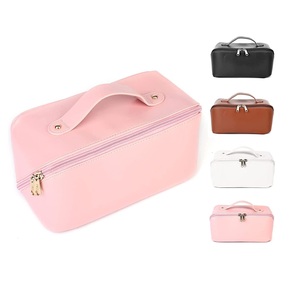 Wholesale Fashionable Leather Travel for Toiletry Bag Best Price <b>Makeup</b> <b>Case</b> with Zipper Closure Cosmetic Bags & <b>Cases</b> - Product Image 2
