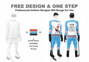 Uniforme de hockey sobre hielo para hombre con parche Vintage de calidad superior, estampado por sublimación, corte y costura personalizados, camisetas de hockey sobre hielo - Product Image 2