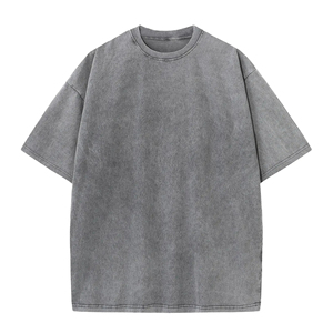Camisetas 100% Algodón con Lavado Ácido, Cómodas, Nuevo Diseño, Secado Rápido, Camisetas con Lavado Ácido, Nuevo Diseño, Camiseta Lisa para Hombre con Lavado Ácido - Product Image 3