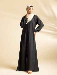 Vestido Musulmán Sencillo de Moda 2026, Abaya Sólida, Caftán Árabe de Turquía y Dubái, Vestido Largo Modesto de Manga Larga, Ropa Islámica para Niñas - Product Image 2